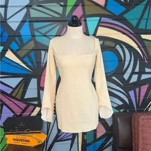 NWT KHAITE Cocktail dress, cream, size 8, retails $1580!